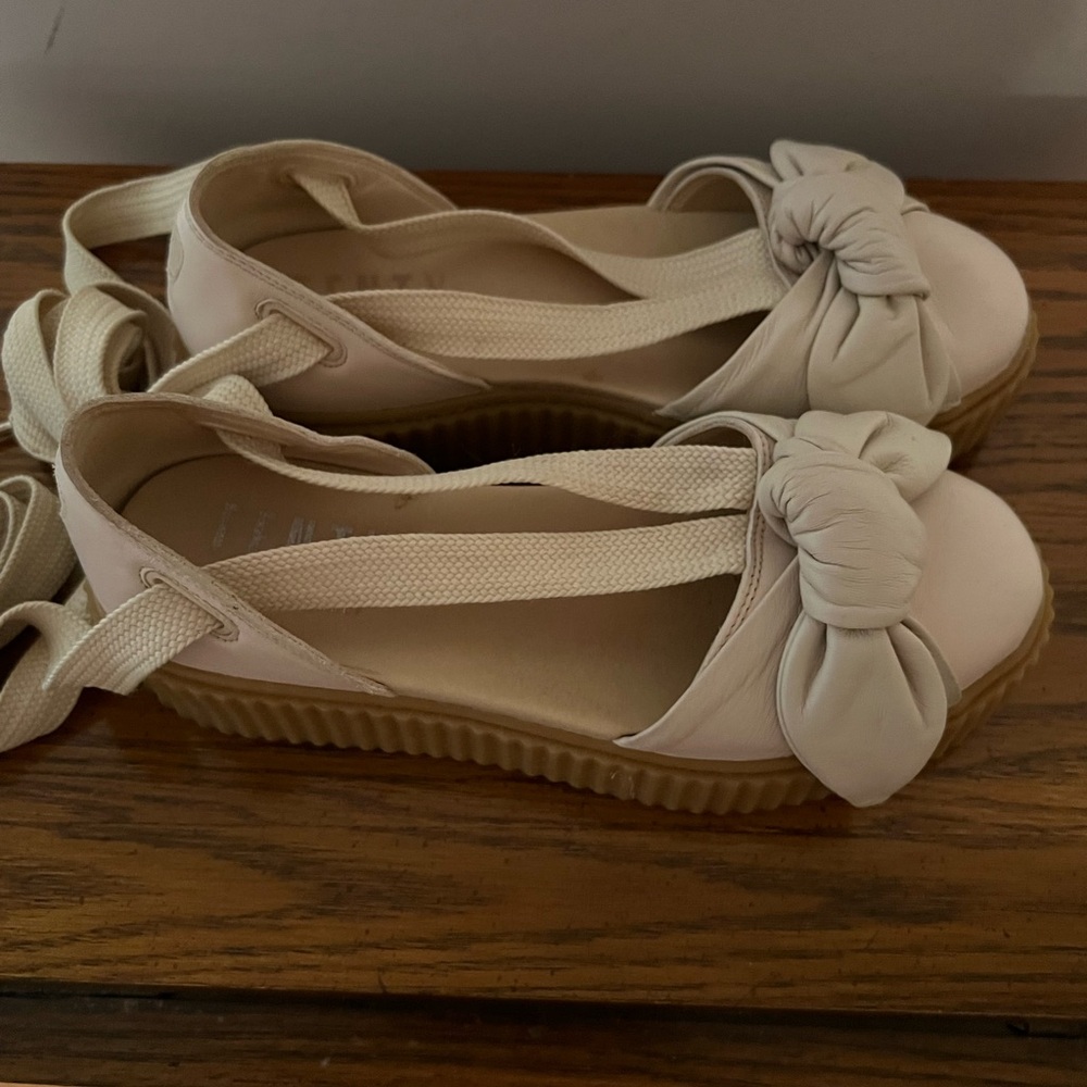 Puma X FENTY by Rihanna Bow Creepers Platform Sandals Tied Ankle